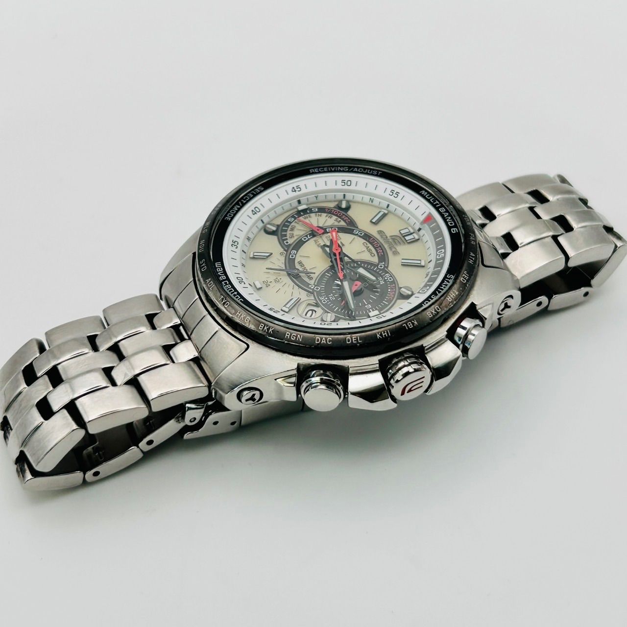 CASIO EDIFICE エディフィス 電波ソーラー クロノグラフ メンズ 腕時計