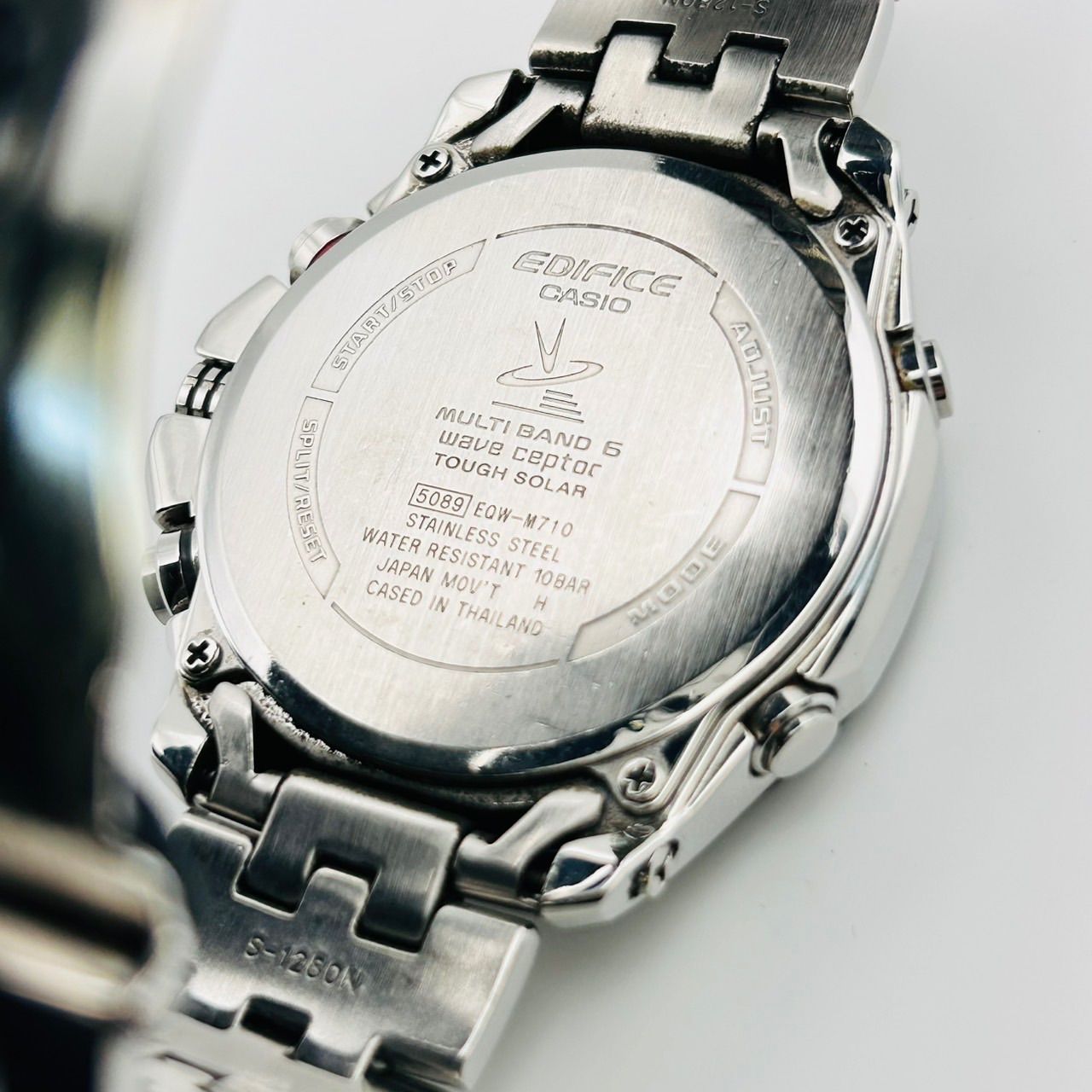 CASIO EDIFICE エディフィス 電波ソーラー クロノグラフ メンズ 腕時計