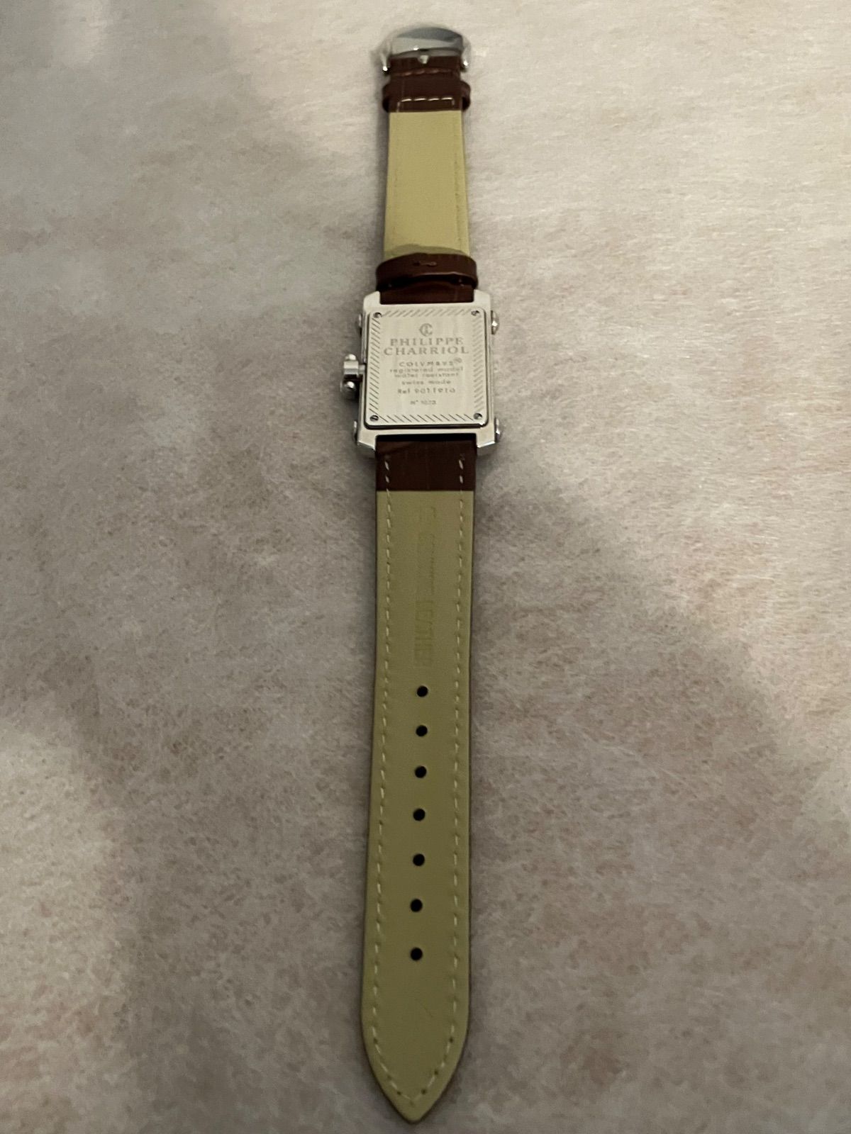 値下げ 稼働★PHILIPPE CHARIAL QZ腕時計 電池、皮ベルト新品 稼働☆ PHILIPPE CHARRIOL QZ腕時計 電池、革ベルト新品 - メルカリ