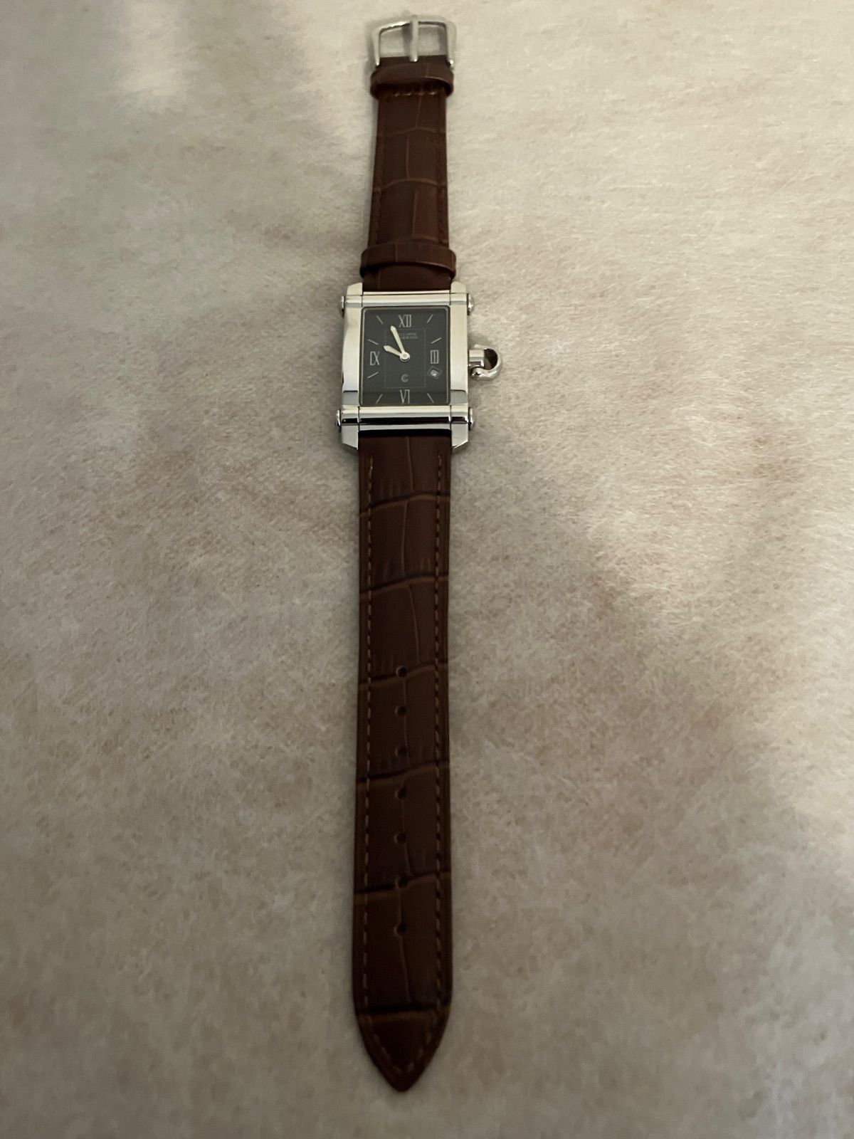 値下げ 稼働★PHILIPPE CHARIAL QZ腕時計 電池、皮ベルト新品 稼働☆ PHILIPPE CHARRIOL QZ腕時計 電池、革ベルト新品 - メルカリ