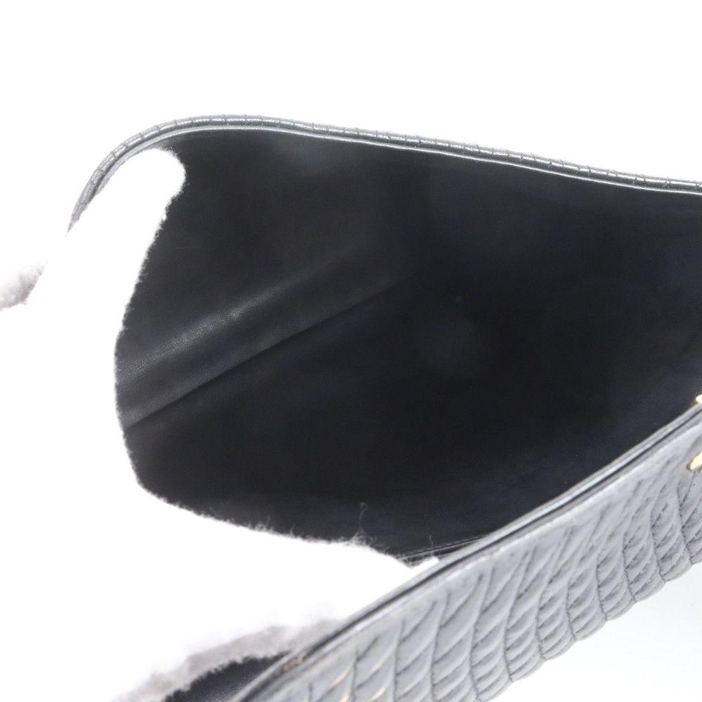 美品 バリー キルティング レザー ハンドバッグ トート トップハンドル  