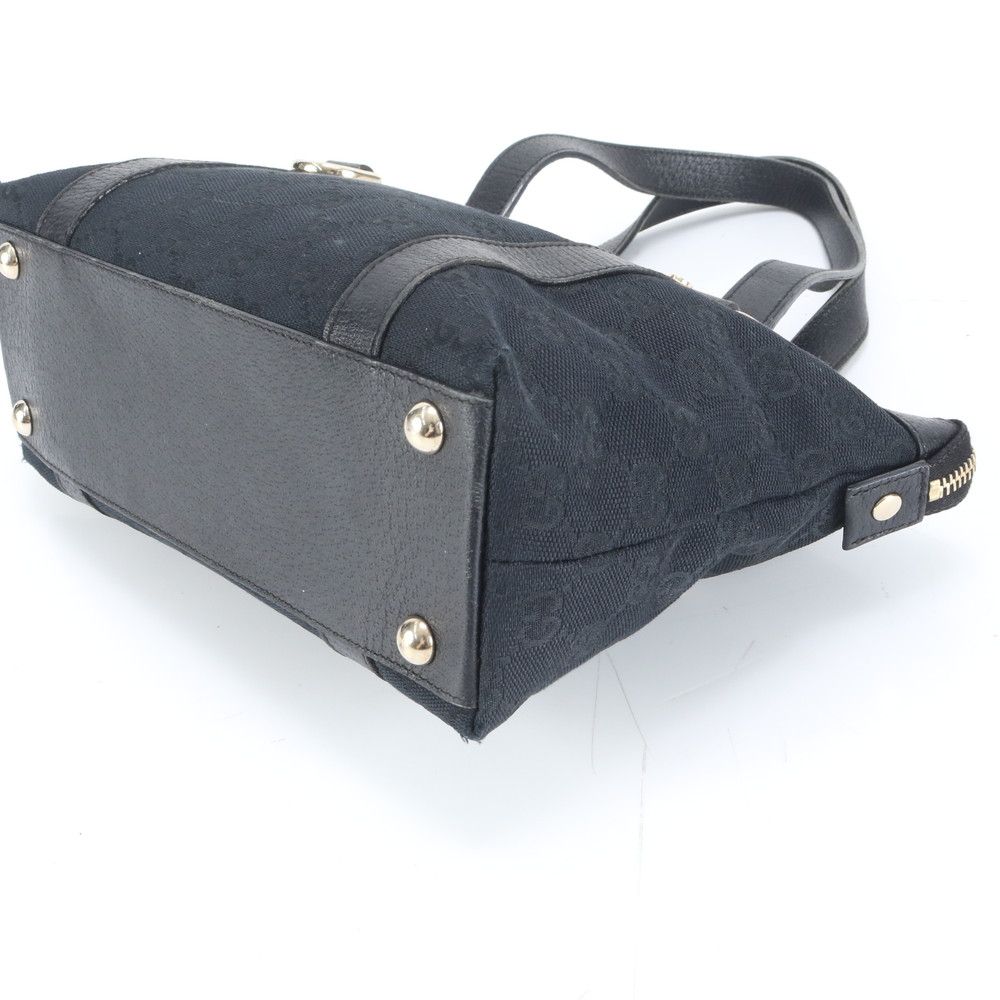 美品 グッチ GGキャンバス アビー 141471 レザー トート バッグ 肩掛け