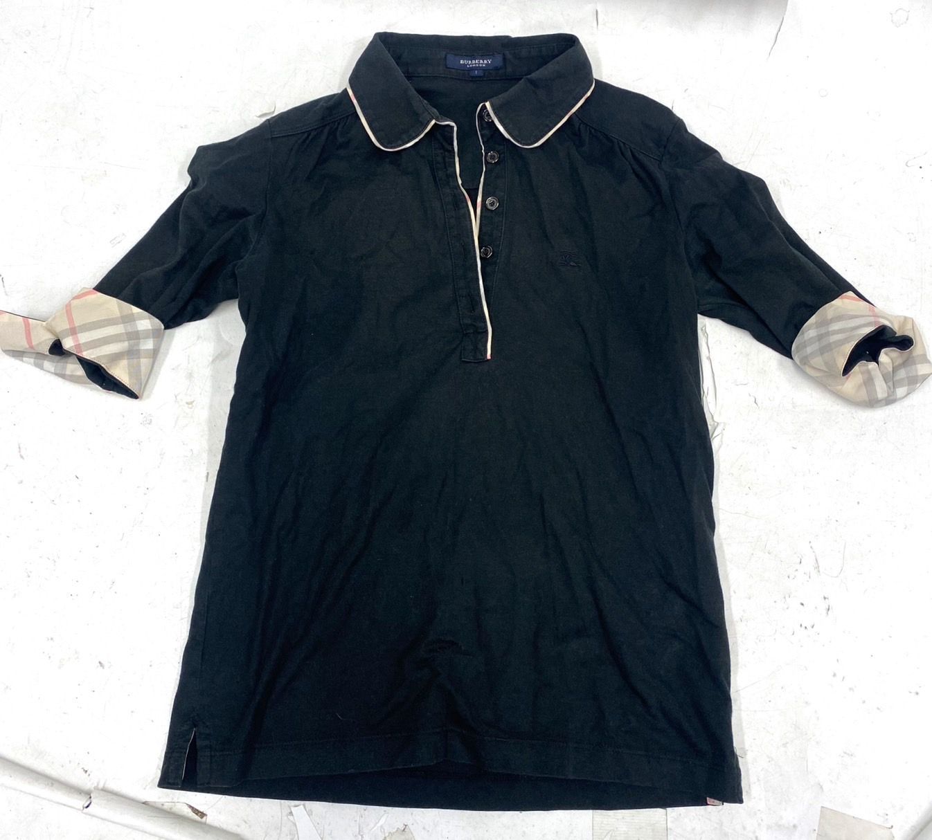 新品　バーバリー　ロンドン　ポロシャツ　XL　LL　ノバチェック　黒 BURBERRY LONDON バーバリーロンドン ノバチェック 1 ポロシャツ 黒