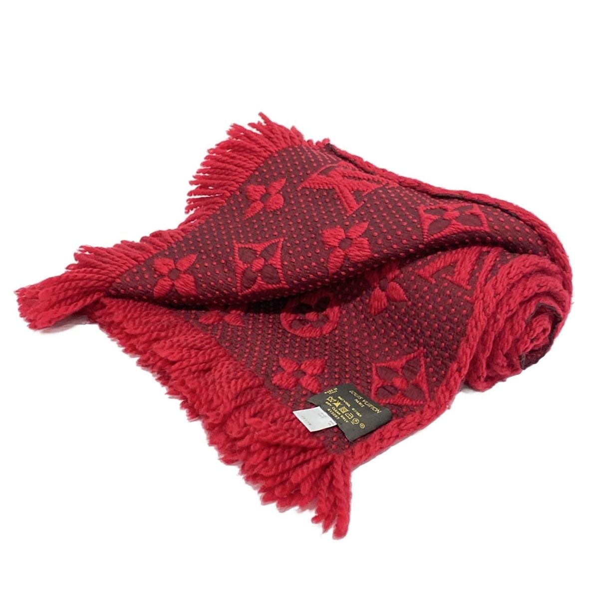 ルイヴィトン エシャルプ・ロゴマニア マフラー ルビー レディース M72432 ルイ・ヴィトン(LOUIS VUITTON)ルイ・ヴィトン エシャルプ ロゴマニア