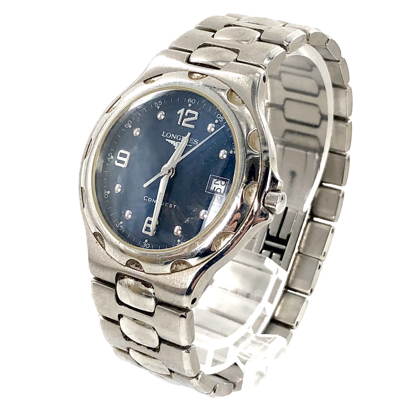 LONGINES ロンジン コンクエスト 2本セット SS/QZ ネイビー文字盤