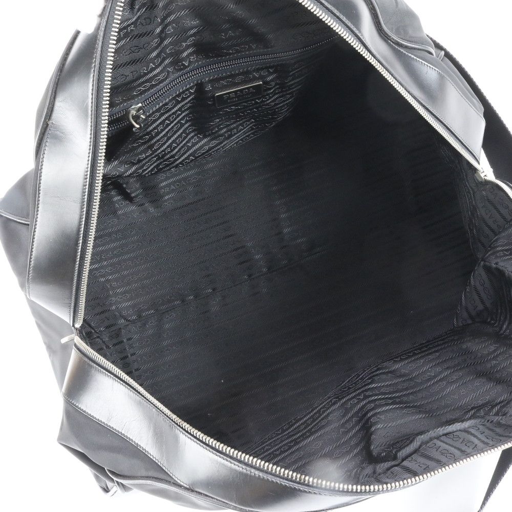 極美品 プラダ テスート ナイロン トライアングルロゴ レザー 2WAY