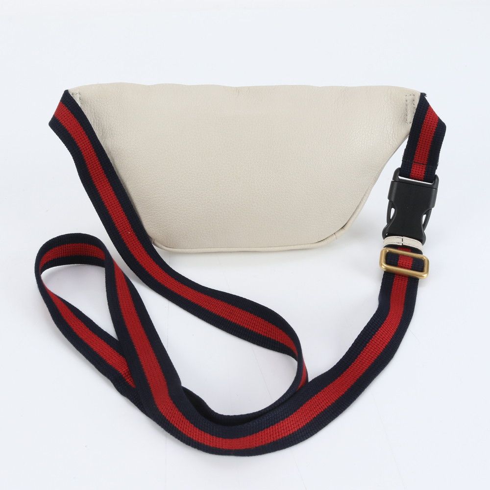 極美品 グッチ シェリー ライン プリント スモール ベルト 527792