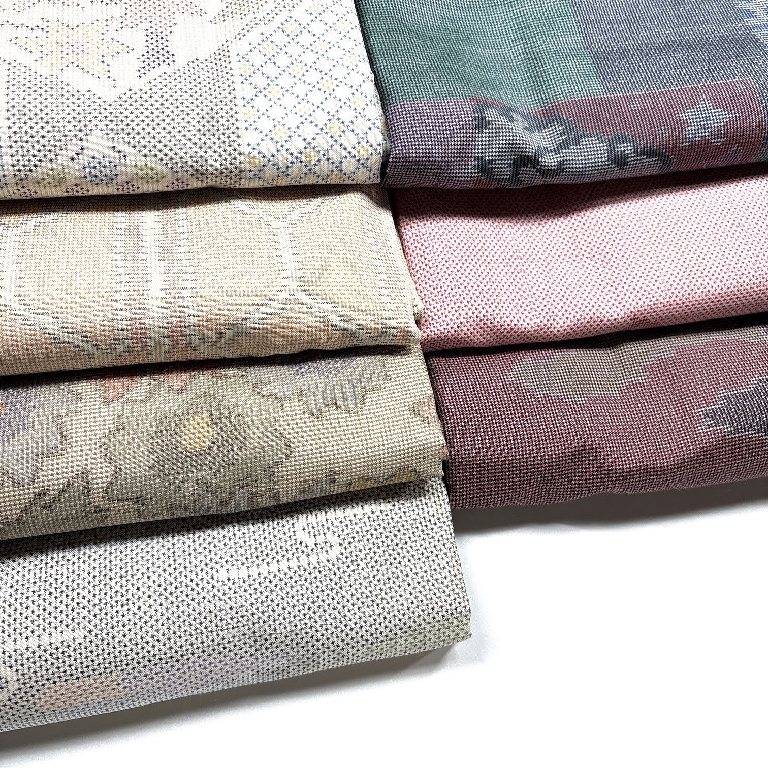 大島紬 7枚 正絹 着物まとめ売り 同梱購入歓迎 リメイク用 着付け練習