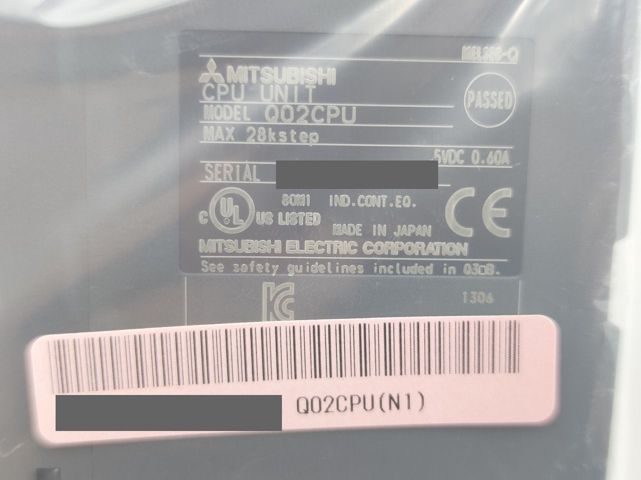 インボイス対応 箱マジック書込いたみあり 三菱 Q 02 CPU