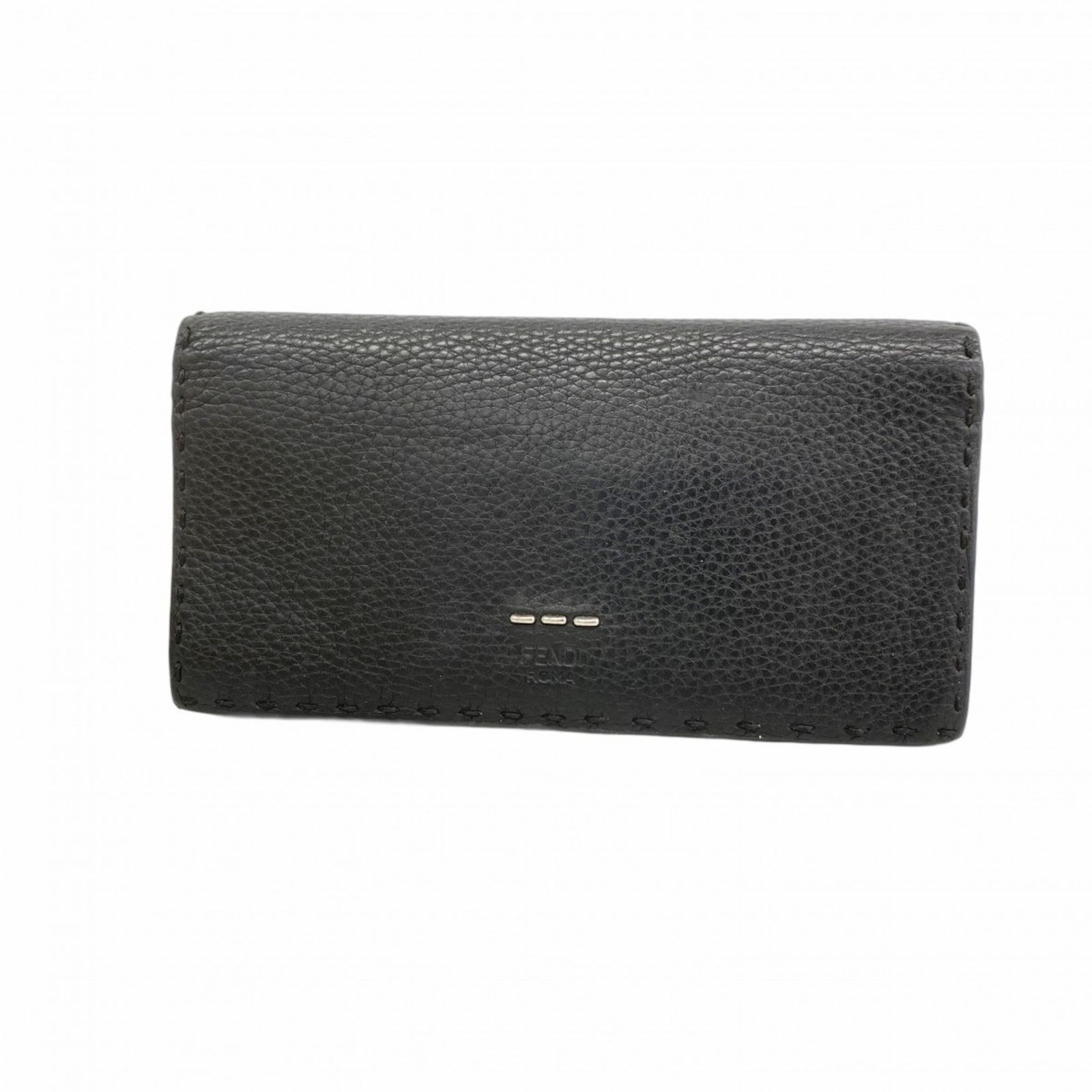 フェンディ(Fendi) フェンディ 長財布 セレリア レザー ブラック 