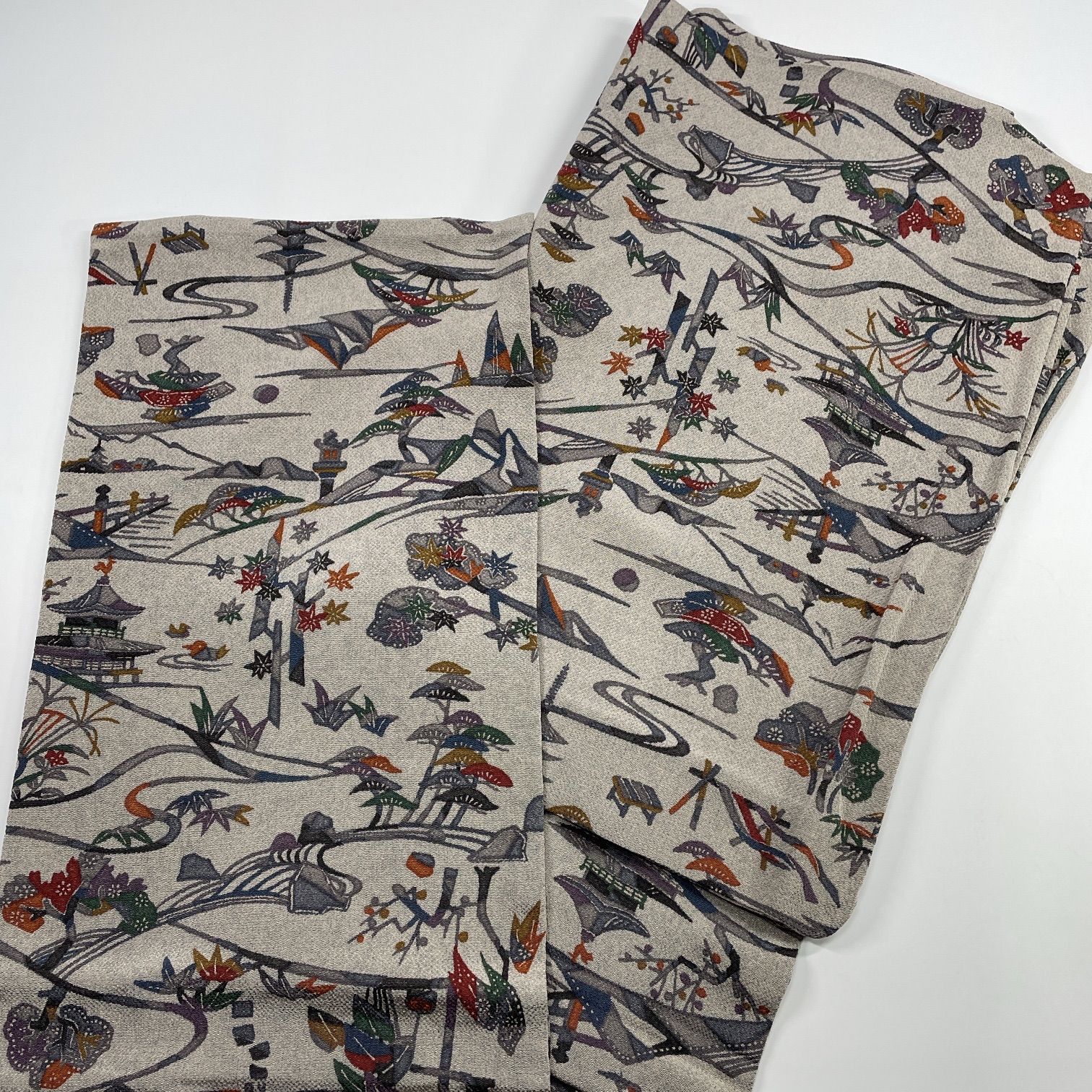 小紋 型染 5枚 正絹 着物まとめ売り 同梱購入歓迎 リメイク用 着付け