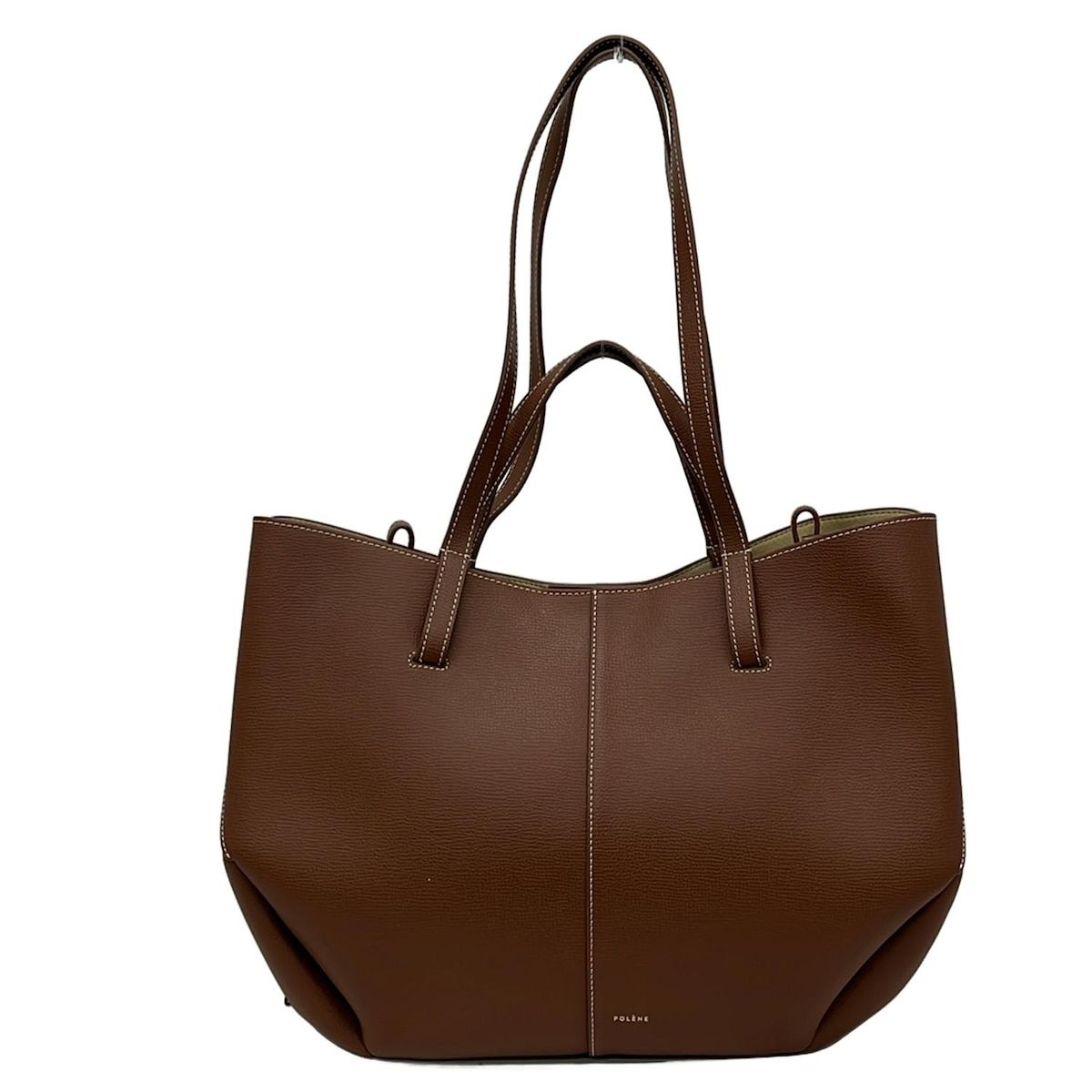 POLENE(ポレーヌ) トートバッグ - ブラウン レザー - メルカリ