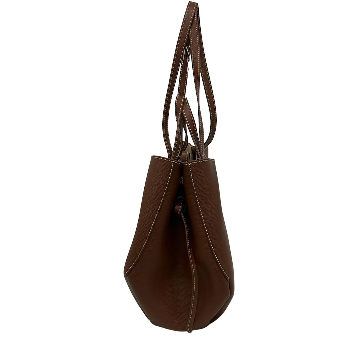 POLENE(ポレーヌ) トートバッグ - ブラウン レザー - メルカリ