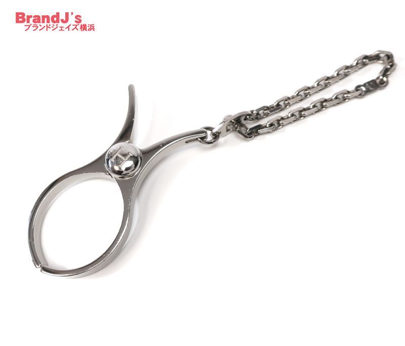 エルメス HERMES グローブホルダー 手袋 フィルー シルバー バッグ