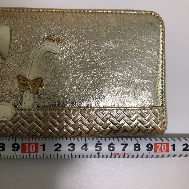 ANNA SUI (アナスイ) TITI(ティティ)シリーズ 薄マチ長財布 L字 