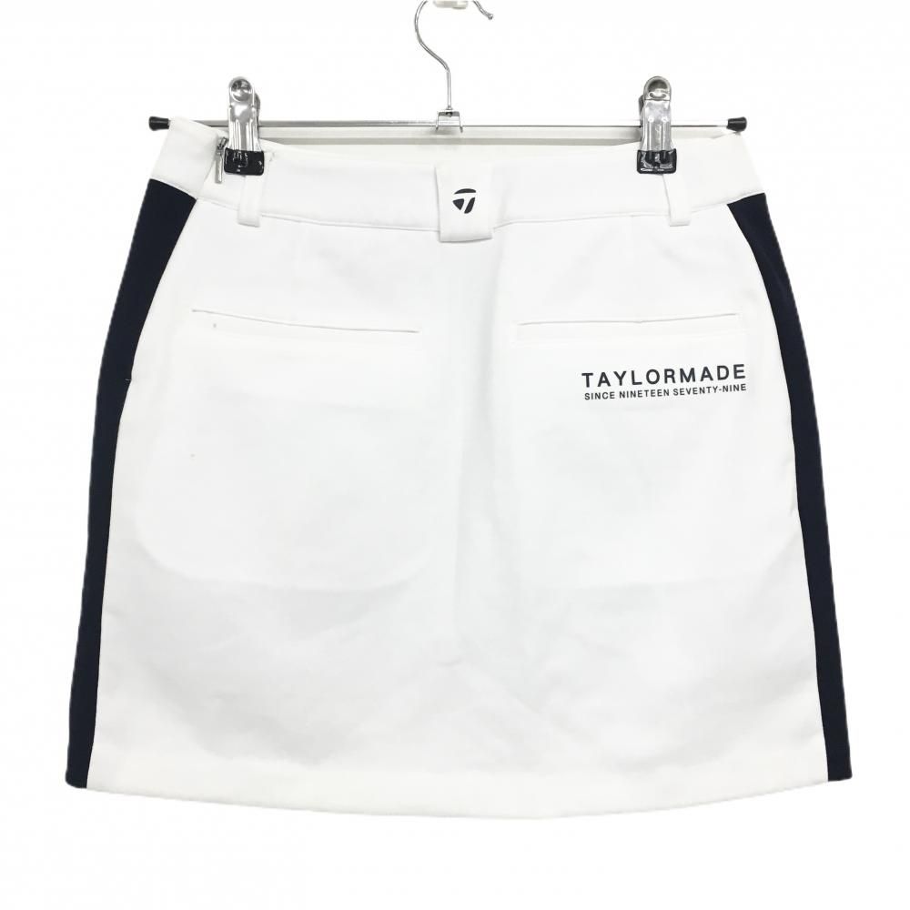 テーラーメイド スカート 白×ネイビー サイドライン 内側インナー
