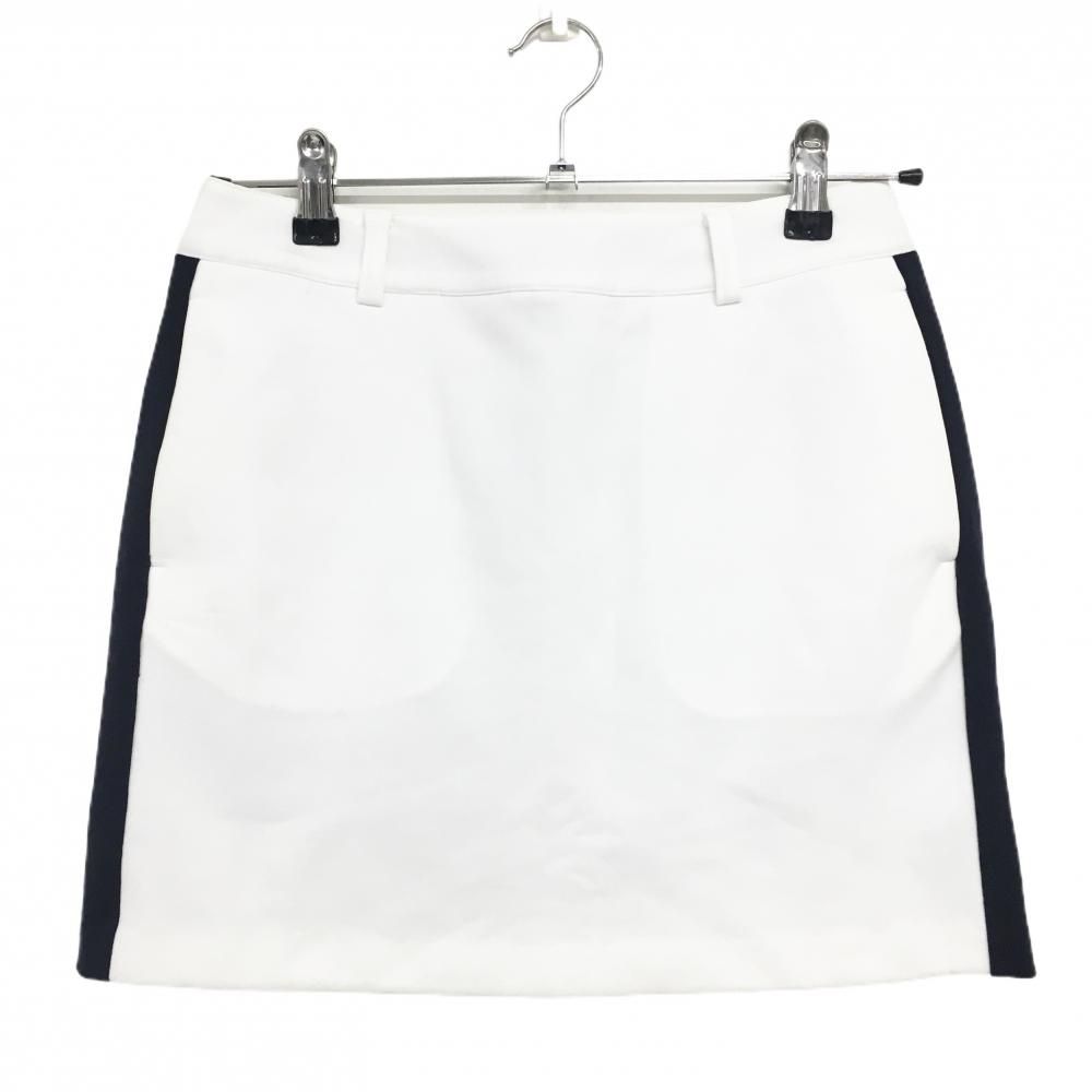 テーラーメイド スカート 白×ネイビー サイドライン 内側インナー