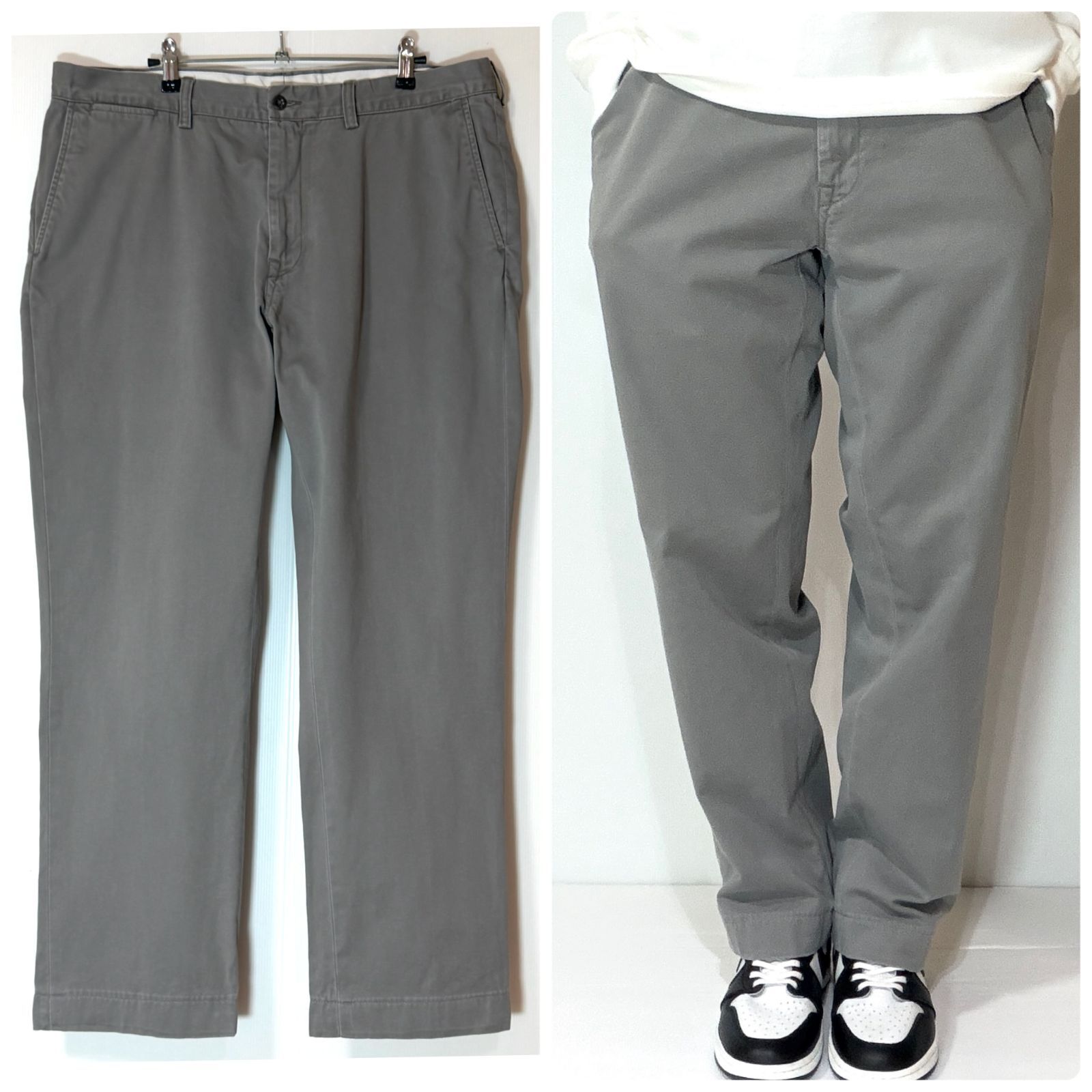 良色 90s Polo Ralph Lauren ポロラルフローレン ノータック チノパン