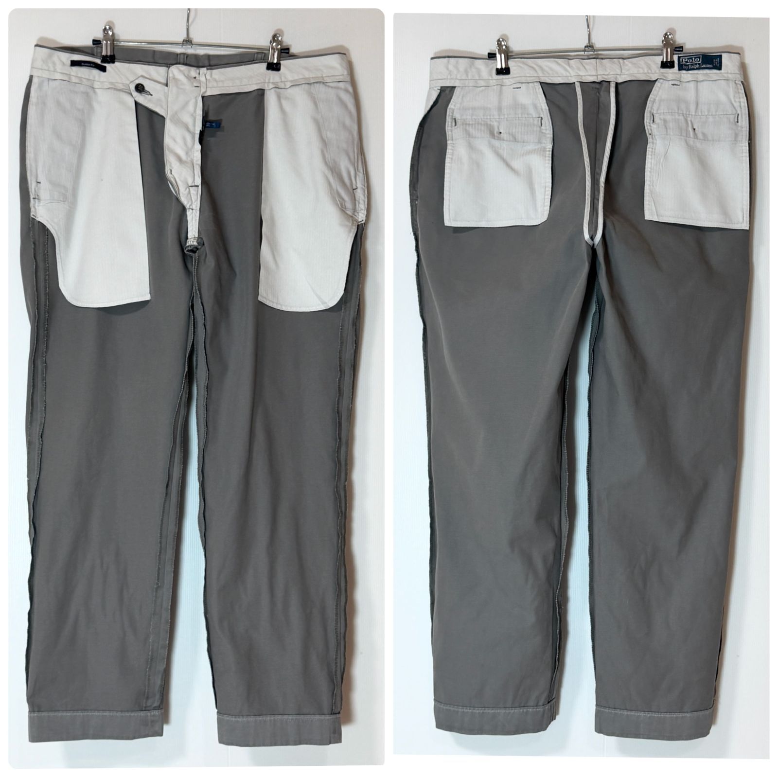 良色 90s Polo Ralph Lauren ポロラルフローレン ノータック チノパン