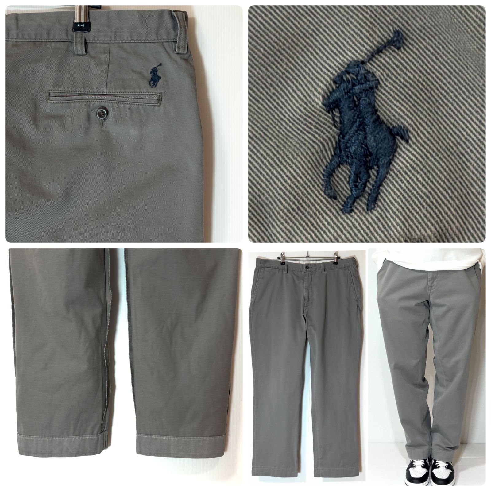 良色 90s Polo Ralph Lauren ポロラルフローレン ノータック チノパン