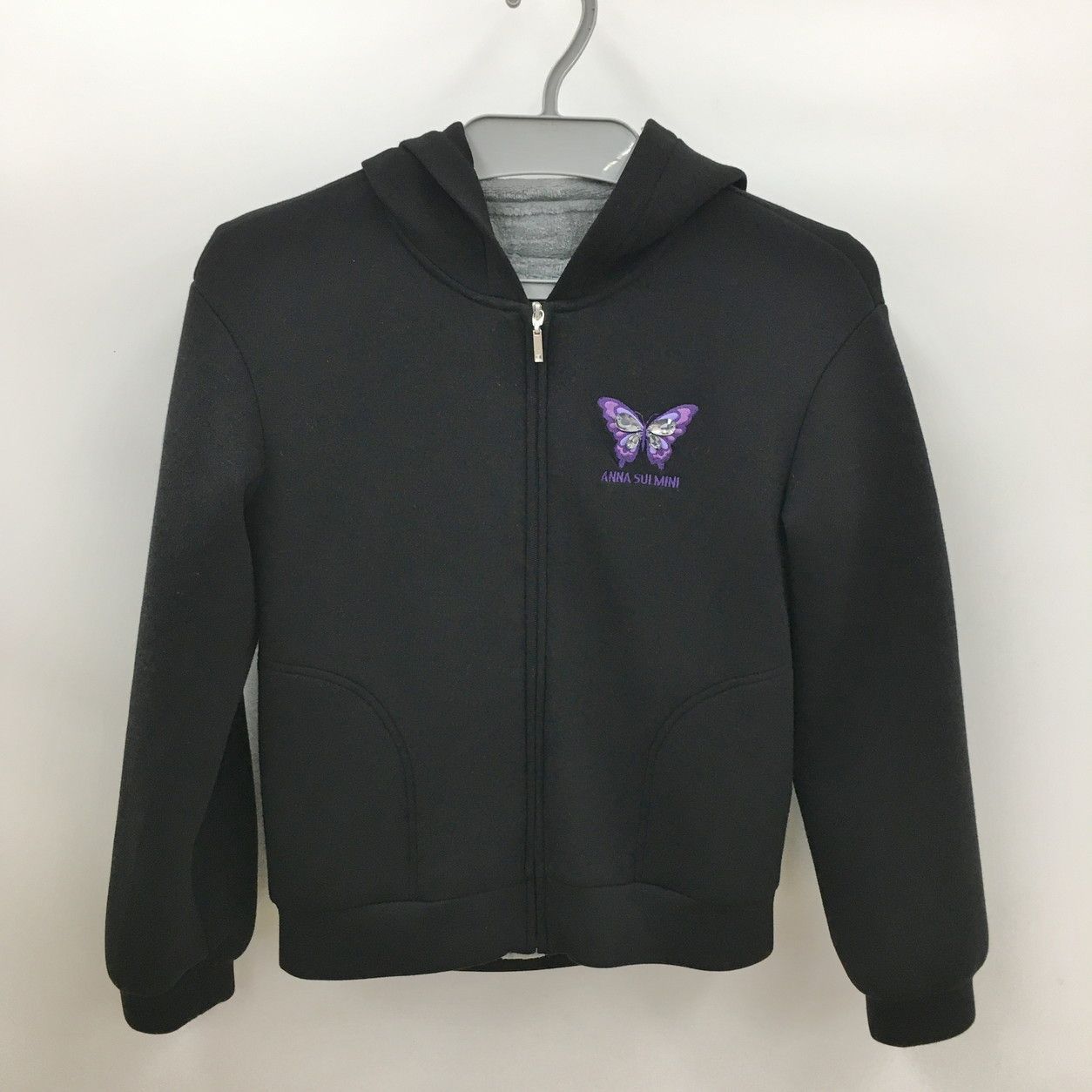 アナスイミニ ANNA SUI mini ジップパーカー 150(13) ブラック