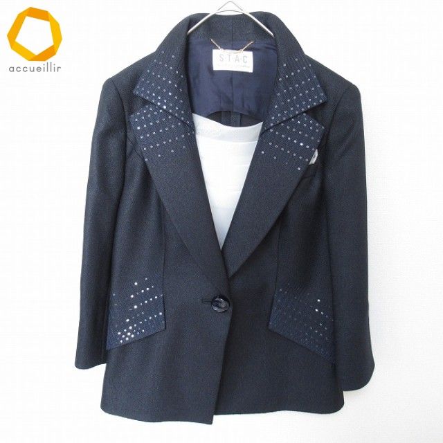 スタック S.T.A.C 銀座マギー ジャケット テーラード スパンコール