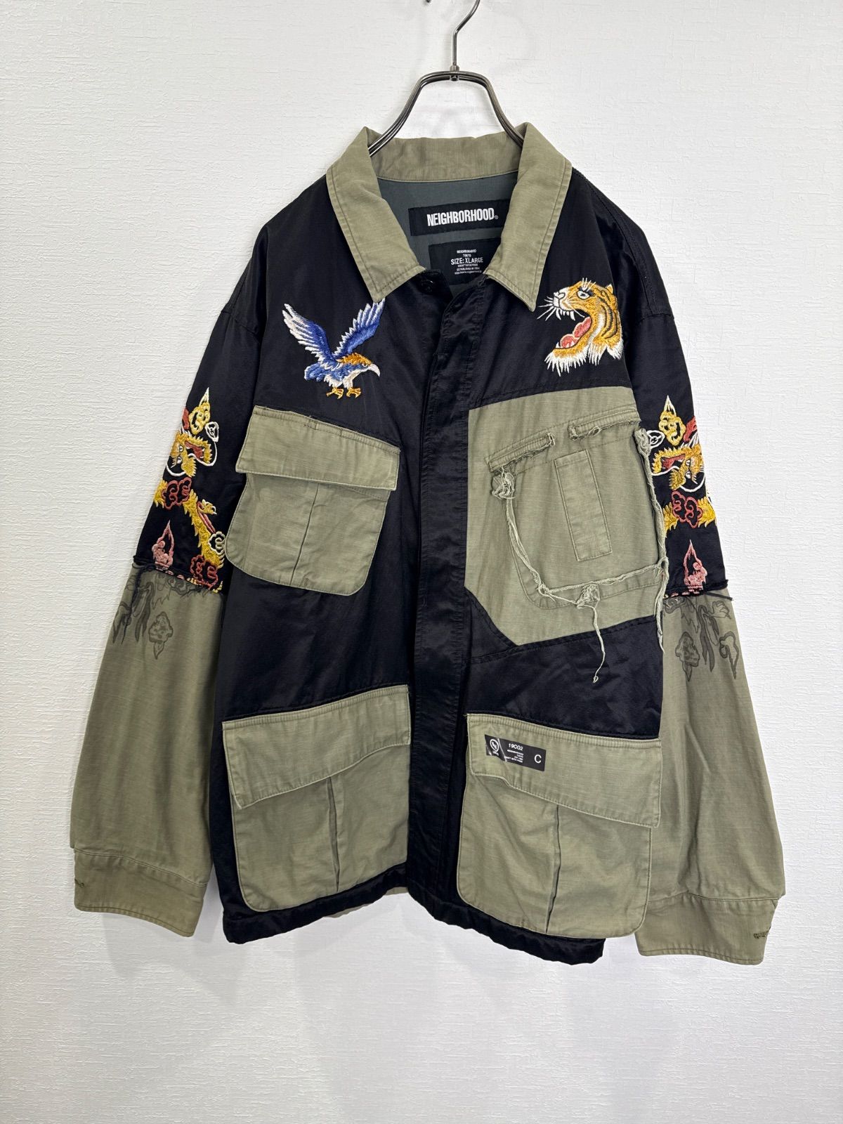 R00636 NEIGHBORHOOD｜ネイバーフッド｜刺繍｜ミリタリージャケット