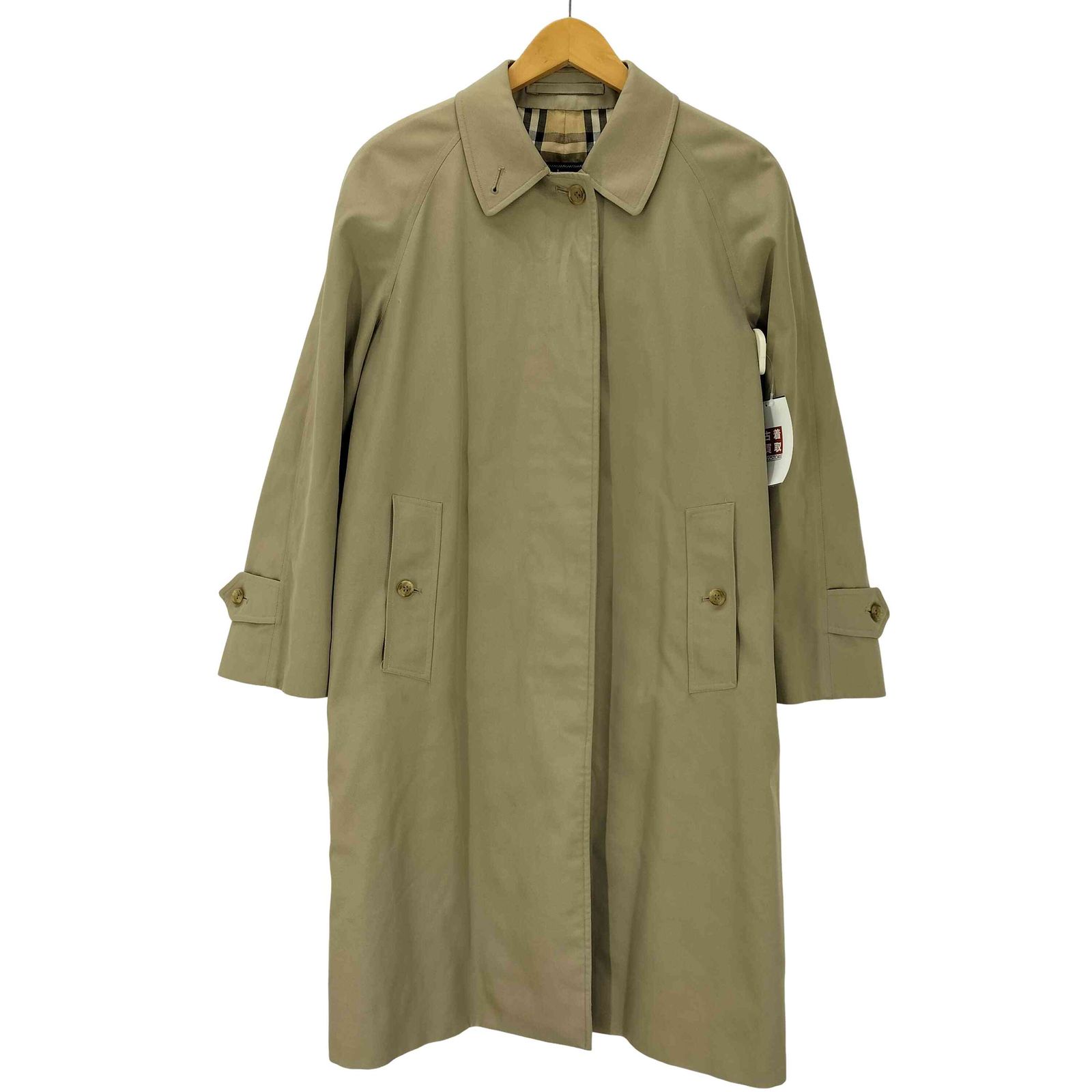 美品✨90's バーバリー トレンチコート ステンカラーコート ノバチェック 希少☆BURBERRY☆ノバチェック トレンチコート☆マキシ丈☆ブラウン