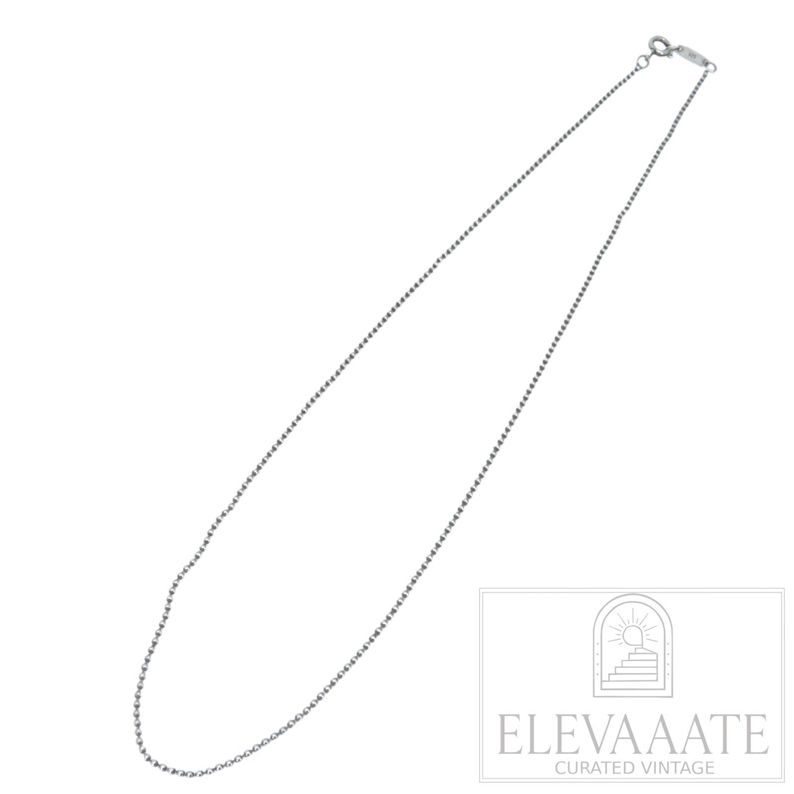 Tiffany&Co. ティファニー ビーズ シルバー ネックレス チェーン SV925 