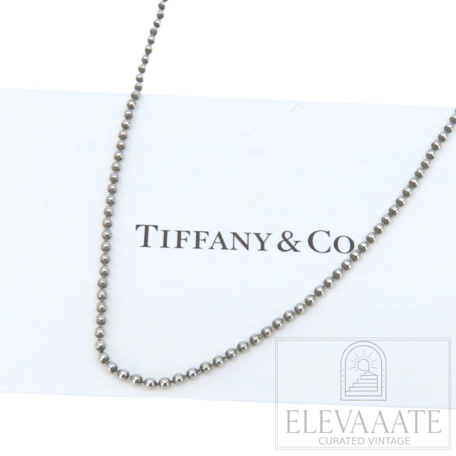 Tiffany&Co. ビーズ シルバー ネックレス 40㎝ SV925