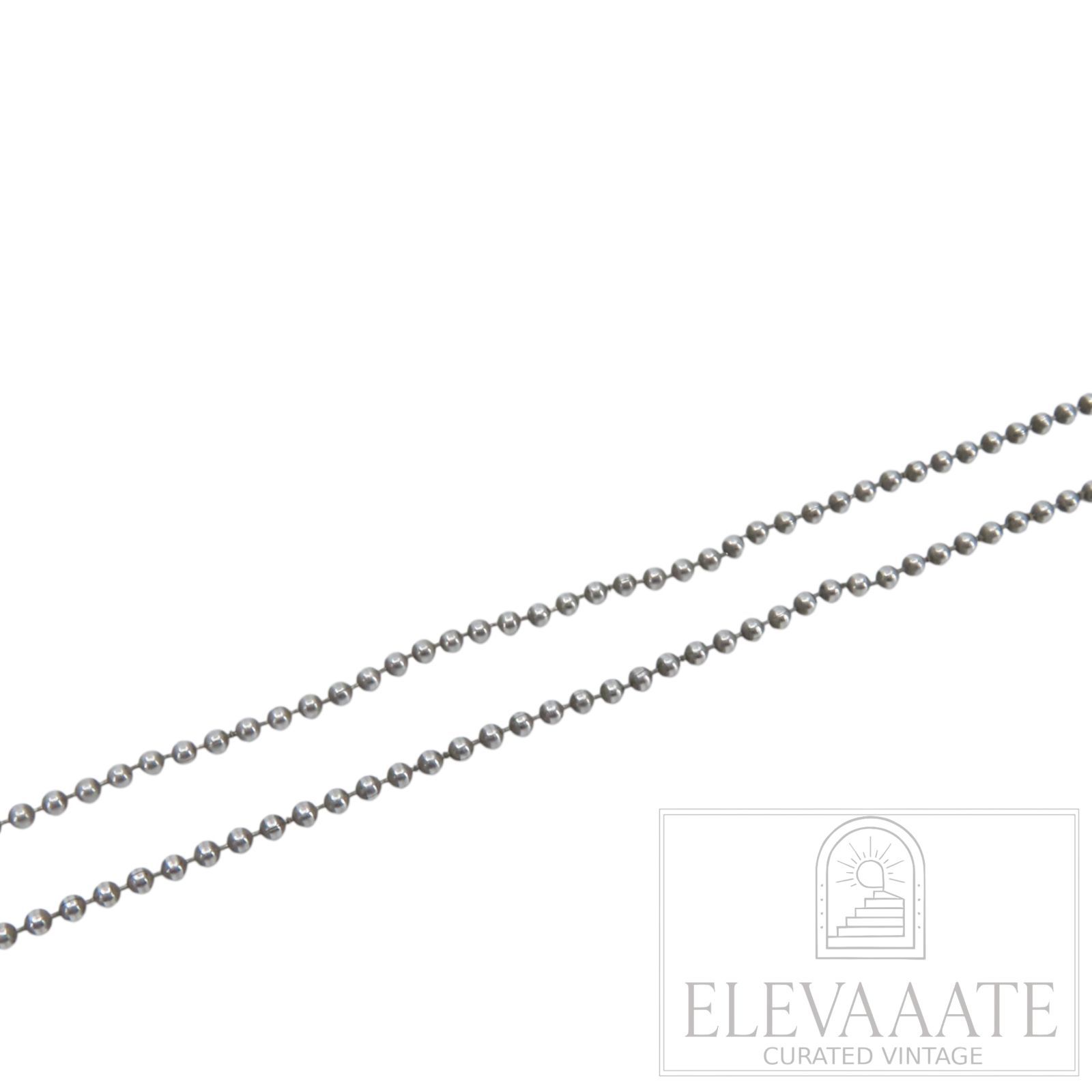 Tiffany&Co. ティファニー ビーズ シルバー ネックレス チェーン SV925 