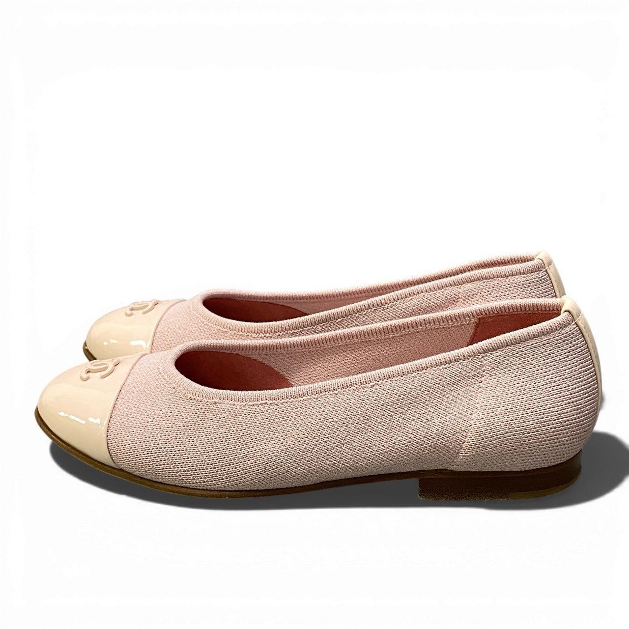 2a23《美品》 CHANEL シャネル ココマーク バレリーナ フラット