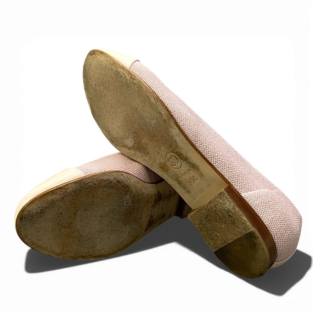 2a23《美品》 CHANEL シャネル ココマーク バレリーナ フラット