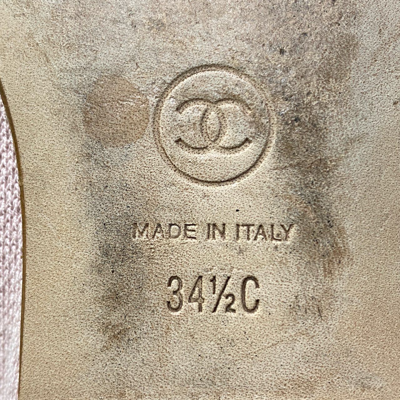 2a23《美品》 CHANEL シャネル ココマーク バレリーナ フラット