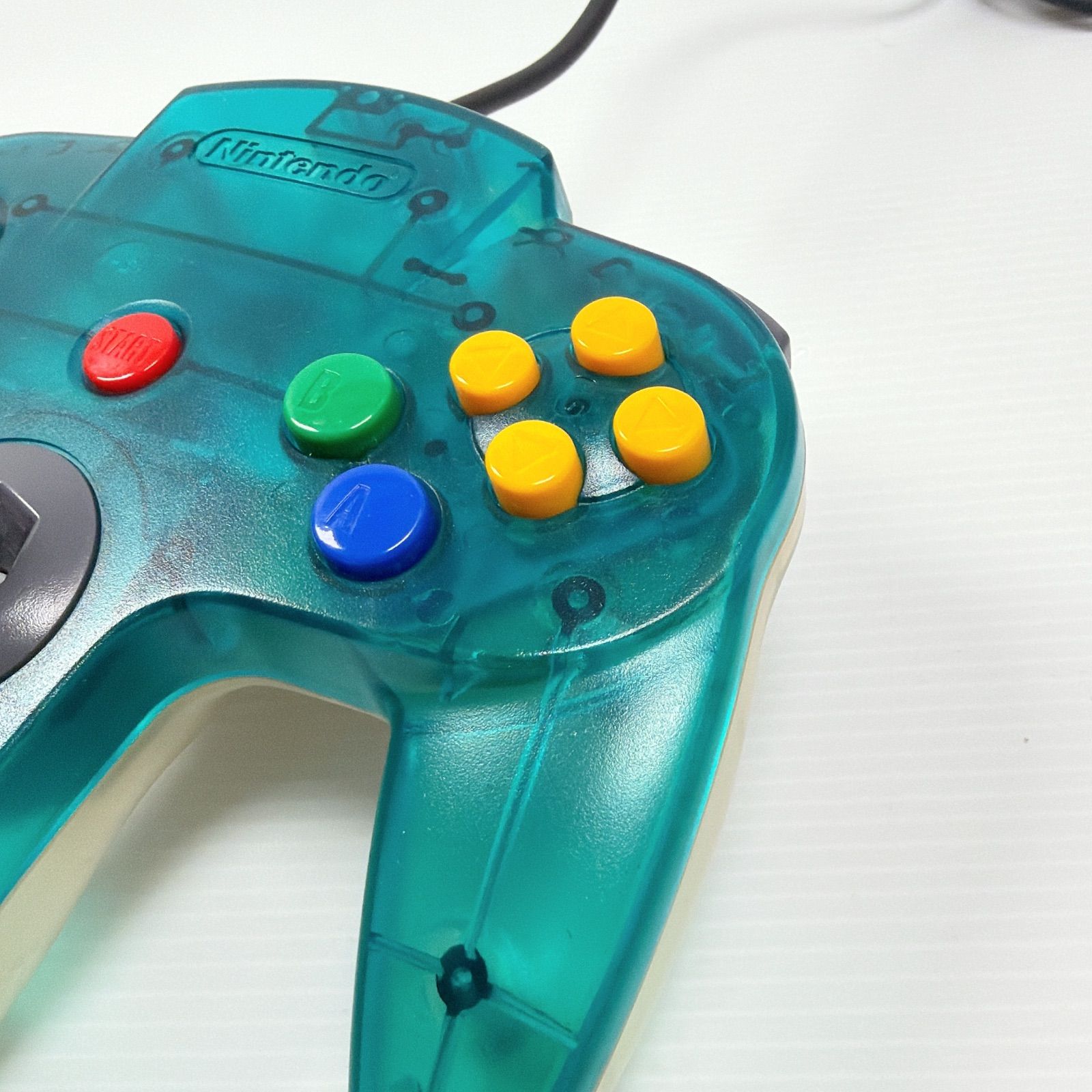 ニンテンドー64 コントローラー クリアブルー 良品 コントローラー