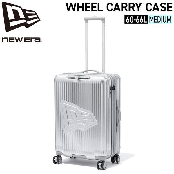 ニューエラ キャリーバッグ ERA ウィール キャリーケース MEDIUM キャスター トラベル シルバー 約66 L