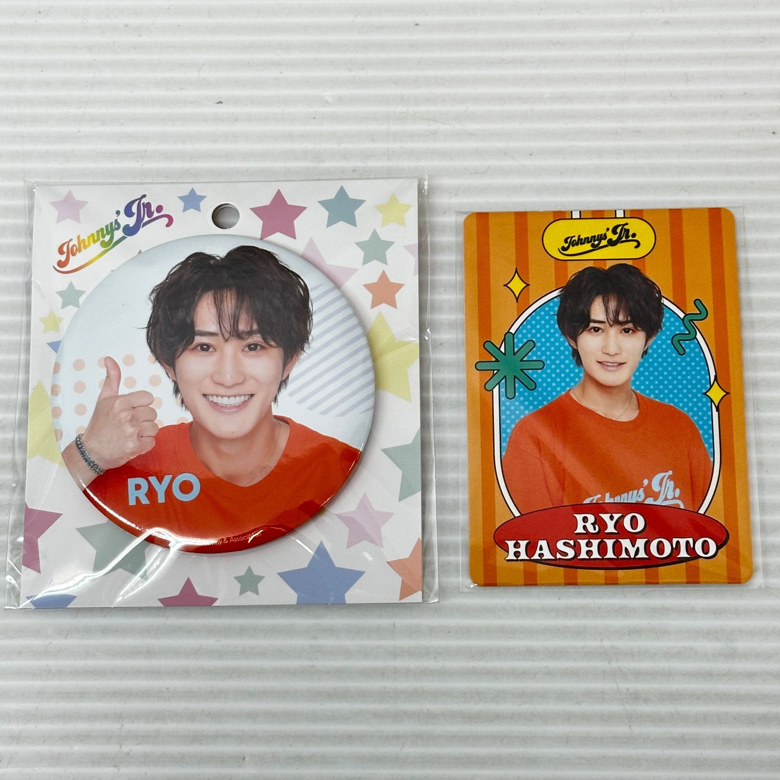 □【バラ売り不可】HiHi Jets 缶バッジ プロフィールカード 橋本涼