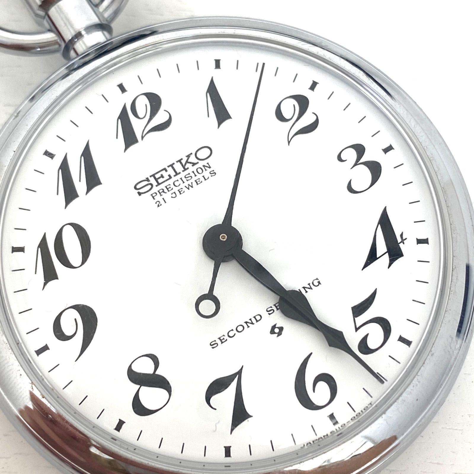 完動美品 SEIKO precision 懐中時計 機械式 15石 スモセコ付 【公式通販】