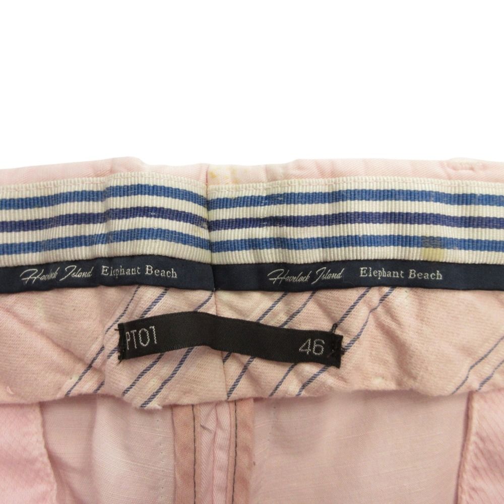 PT01 ピーティーゼロウーノ PREPPY FIT リネン コットン パンツ