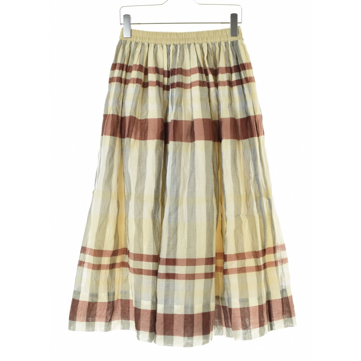 Drawer】6524-299-1432 ブロックチェックマキシスカート - メルカリ