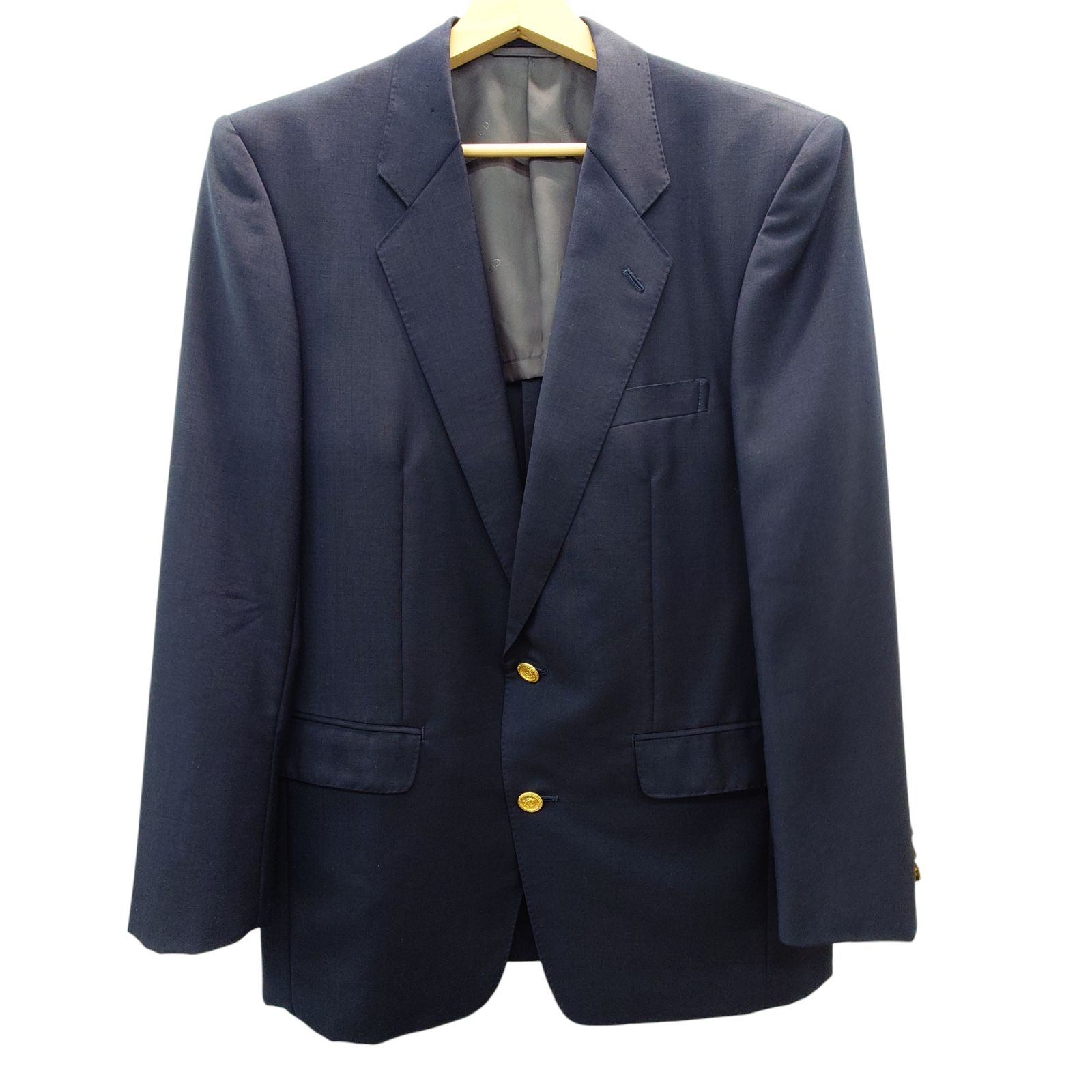 Christian Dior テーラードジャケット ゴールド金具 ネイビー M Christian Dior クリスチャンディオール テーラードジャケット