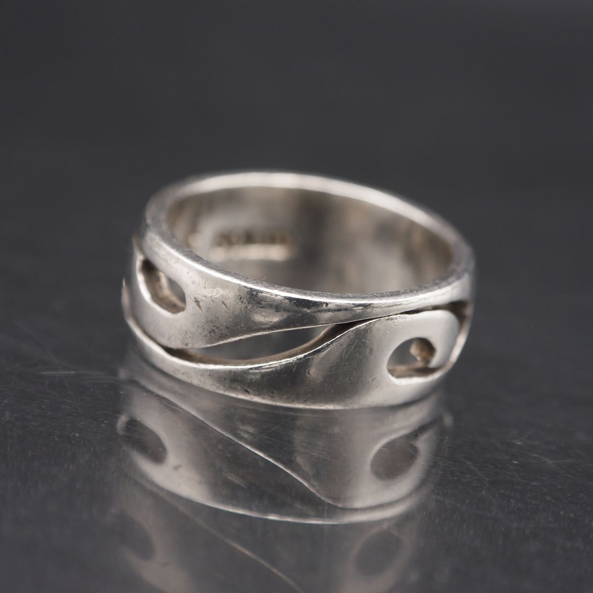 M842 SOLID リング 透かし彫り デザイン シルバー 指輪 12-13号 - メルカリ