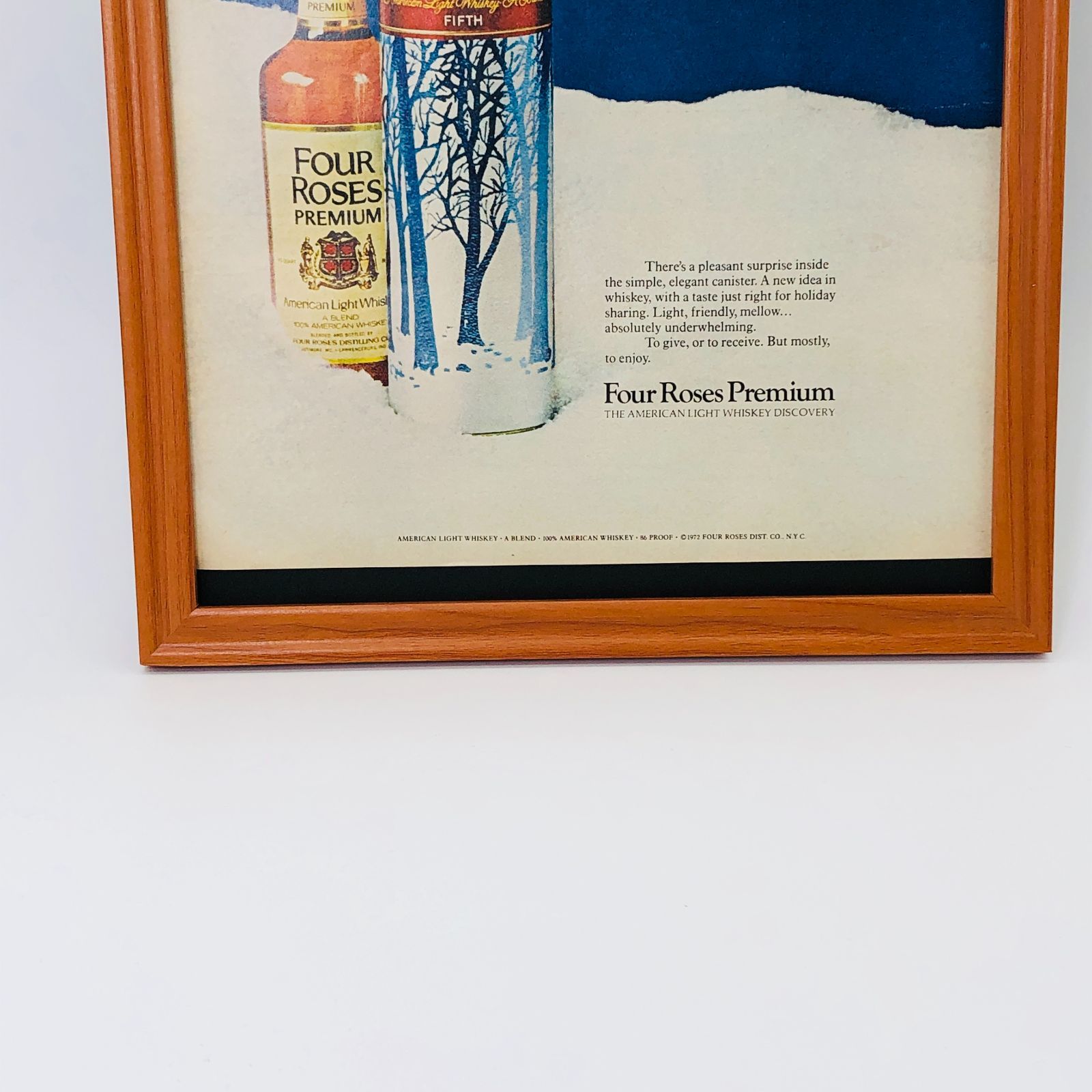 ビンテージ 広告 ポスター 『 フォアローゼス バーボン 』 1960's