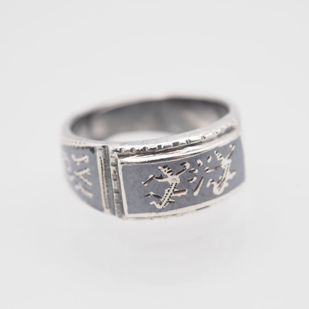 M461 ヴィンテージ THAILAND STERLING刻印 リング デザイン シルバー 