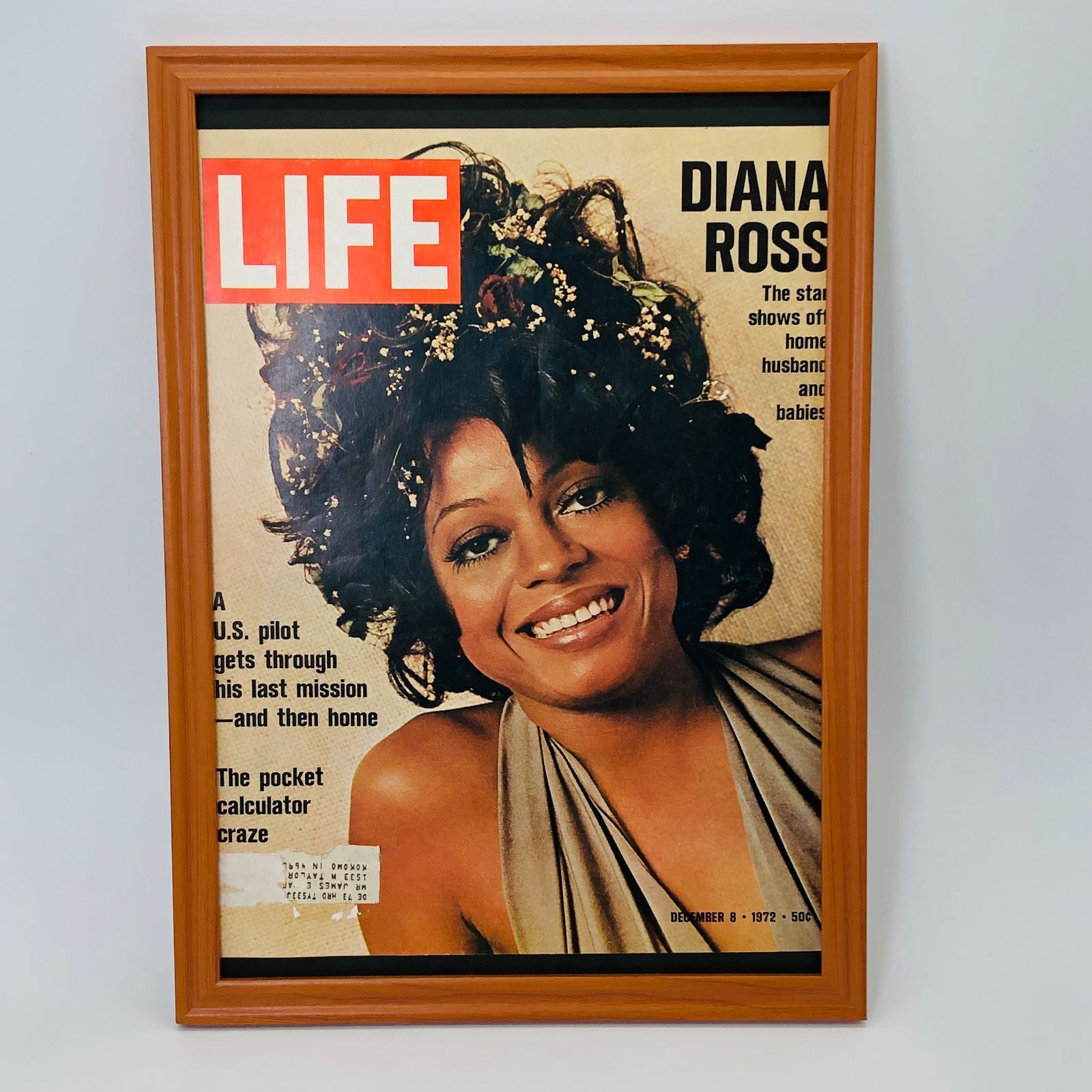 ビンテージ 広告 ポスター 『 LIFE フレーム付 1970' 表紙 』 1960's