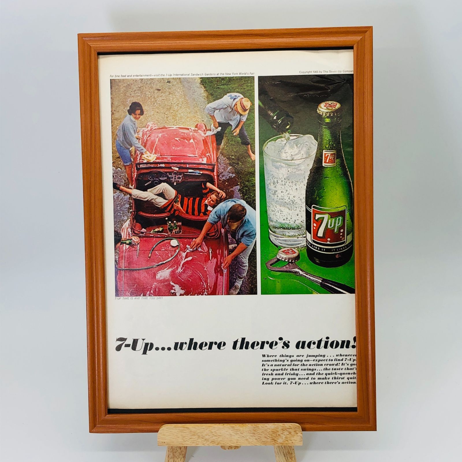 ビンテージ 広告 ポスター 『 セブンアップ(7UP) 』 1960's ※当時物