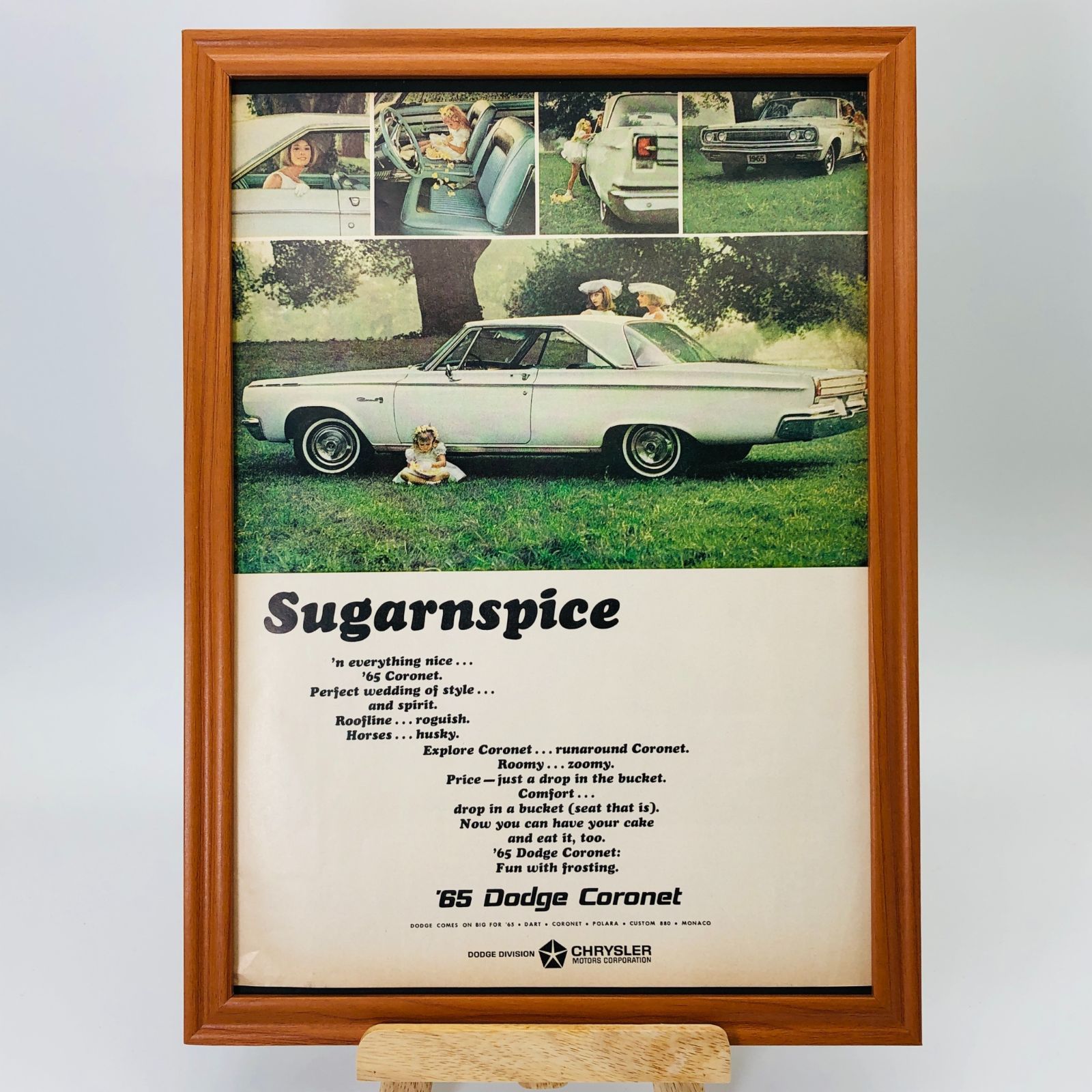 ビンテージ 広告 ポスター 『 65'ダッジコロネット) 』 1960's ※当時物