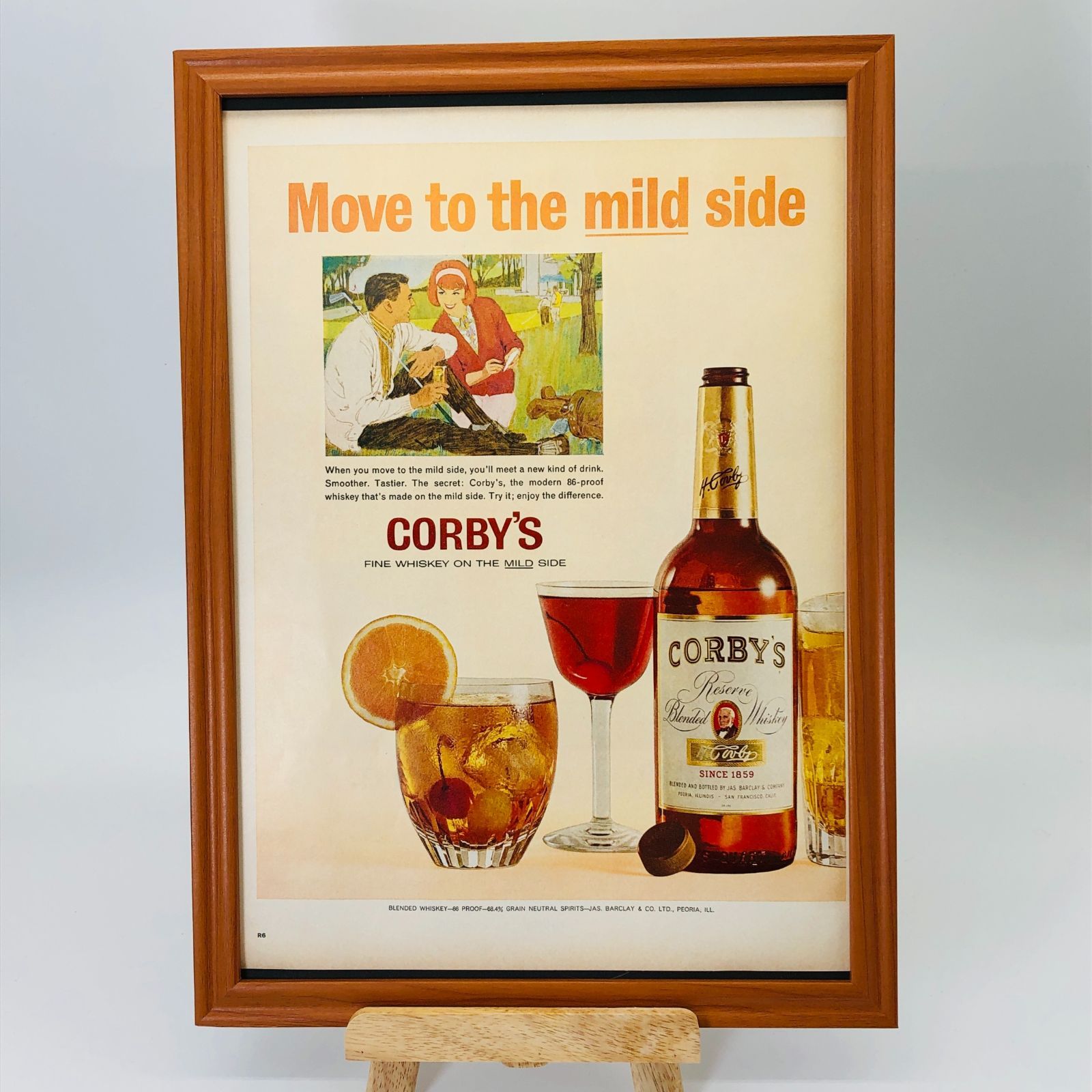 ビンテージ 広告 ポスター 『 コービーズ(CORBY'S) 』 1960's ※当時物