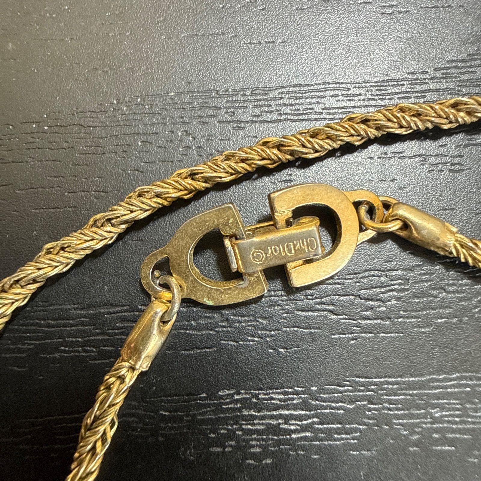 Christian Dior クリスチャンディオール CDロゴツイストチェーン