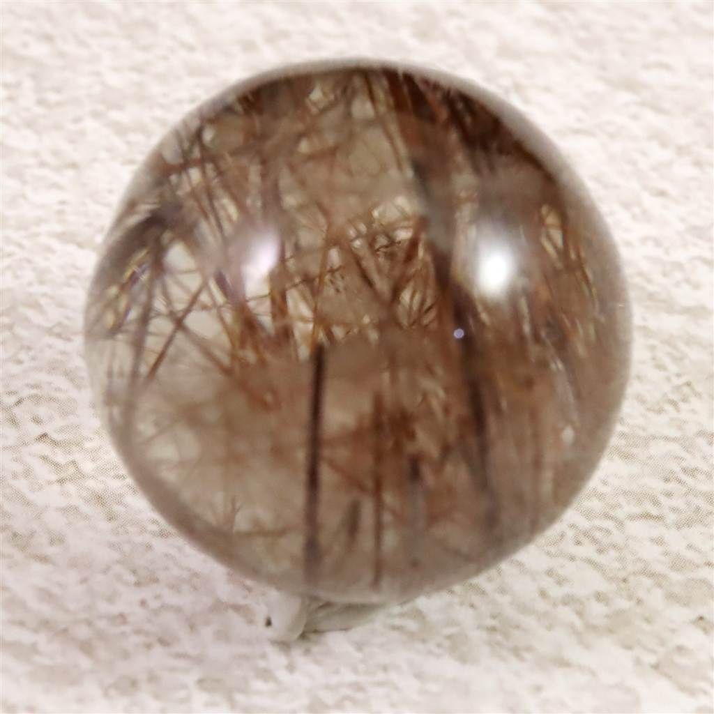 レッドブロンズルチルクォーツ 25mmスフィア 22.1g 【榎本通商86722